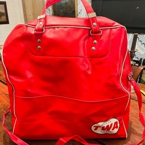 Vintage TWA travel bag 1960s 1970s